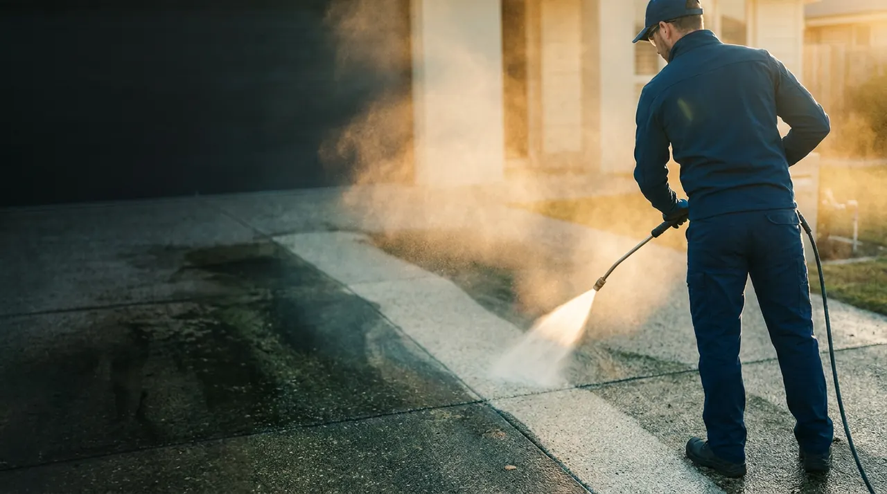 Example cleaning & pressure washing website built by MP Launch