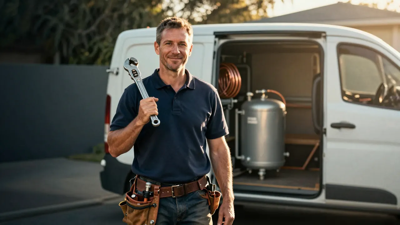 Example plumber website built by MP Launch
